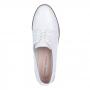Белые закрытые туфли из натуральной кожи Respect Respect