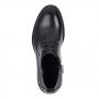 Чёрные низкие ботинки из натуральной кожи Respect Respect